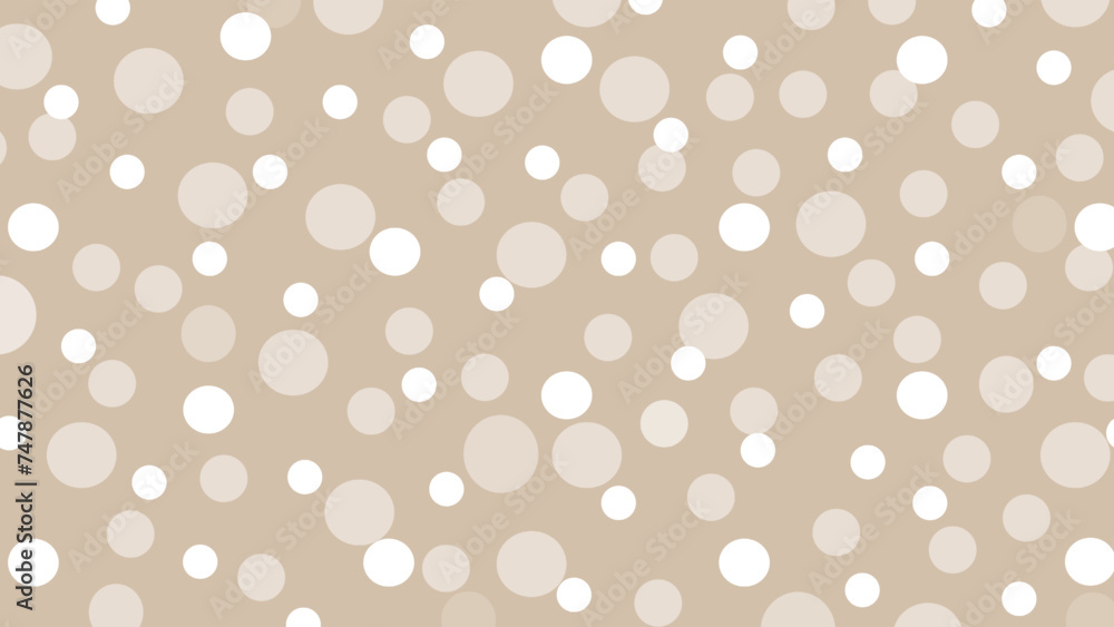 Beige seamless polka pattern Beige seamless polka pattern