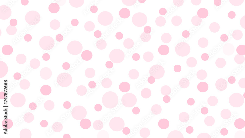 seamless pattern with pink polka dots 
