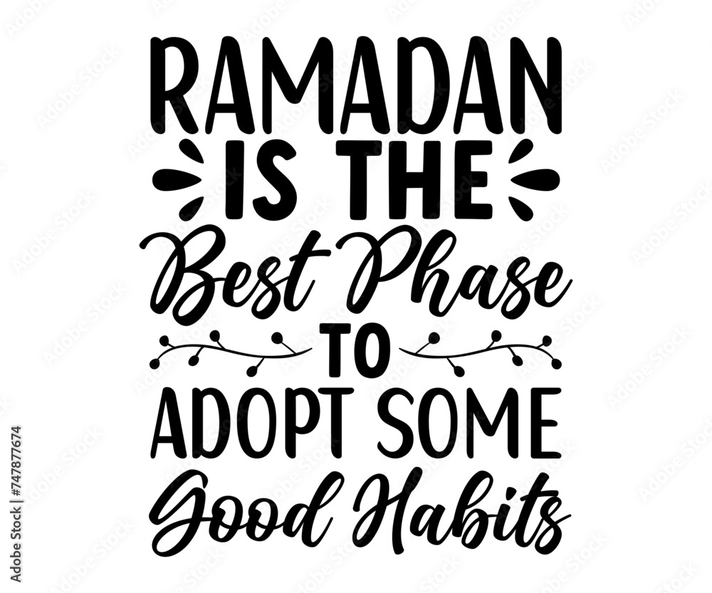 Fototapeta premium Ramadan Kareem Svg,Islamic Svg,Muslim Svg,Muslim Kids, Ramadan Gift, Ramadan t-shirt Design, Cut file, Instant Download,