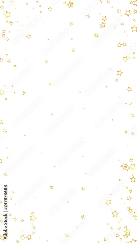Gold sparkling star confetti. Gold sparkling star confetti.