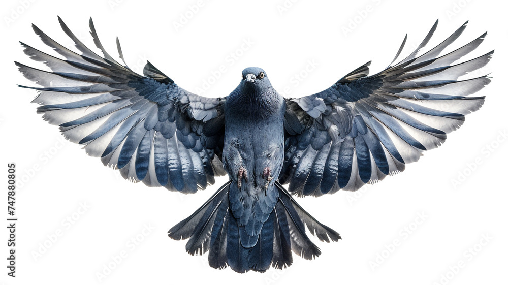 Feathers ruffled, wings spread wide, each bird's essence depicted. This png file on a transparent background.  - obrazy, fototapety, plakaty 