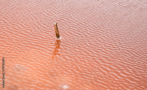 Obraz na płótnie Salins d’Aigues-Mortes, Camargue, France. Europe's largest salt marshes Salin-de-Giraud, sea salt production. w salonie