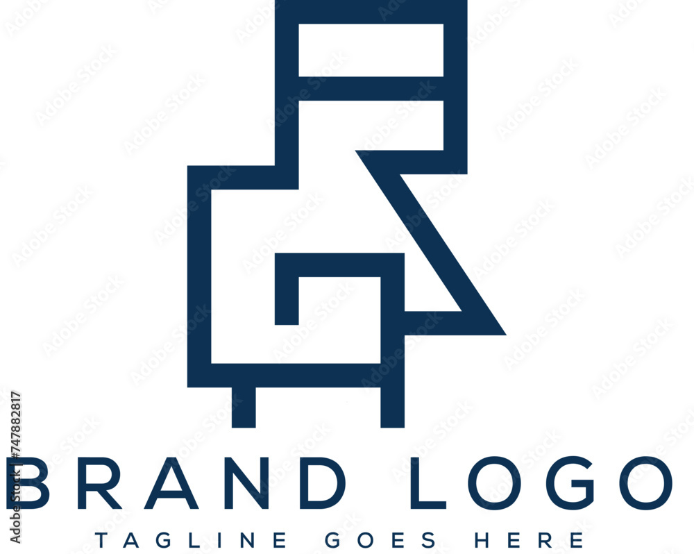Letter RG logo design vector template design for brand Letter RG logo design vector template design for brand