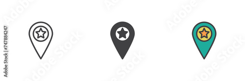 Party location pin different style icon set Free Download Party location pin different style icon set - GFXLoad