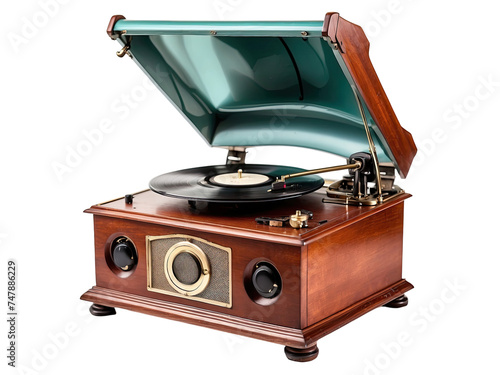 Victrola isolated on a transparent background