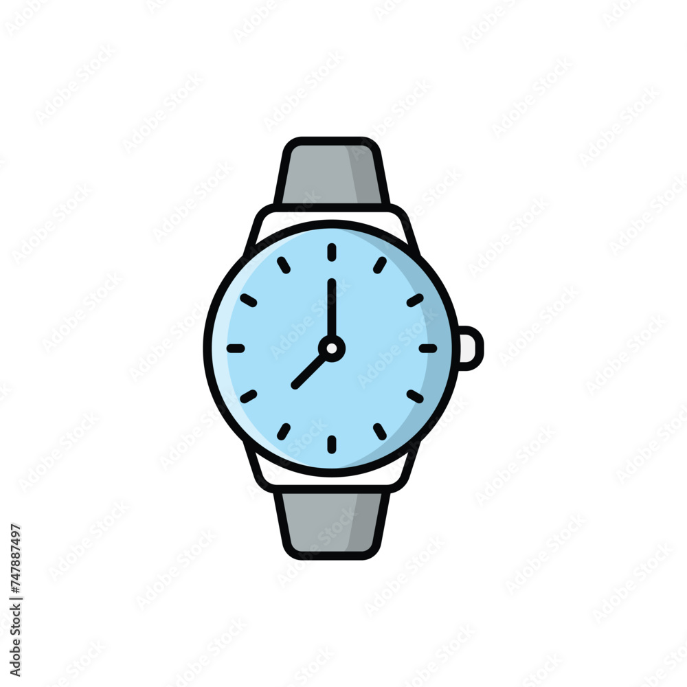 Wristwatch icon vector stock illustration Wristwatch icon vector stock illustration