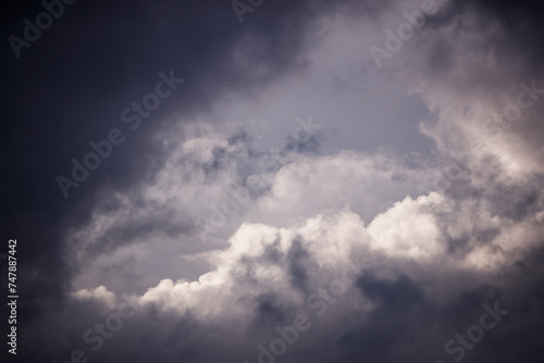 Detail of storm clouds in Ruidera photo