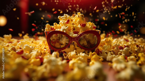 popcorn explosion popcorn falling studio