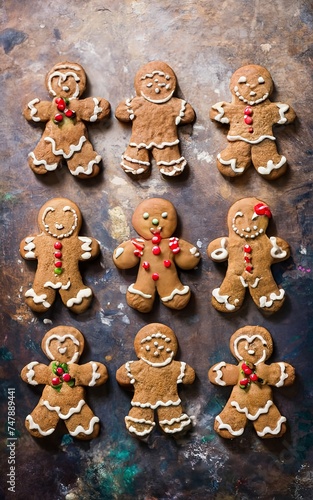 Gingerbread men. Christmas gingerbread