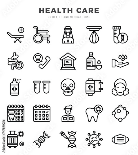 HEALTH CARE icon pack for your website. mobile. presentation. and logo design.