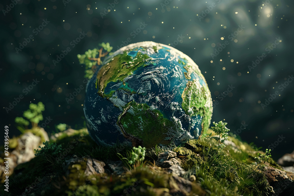 A 3D animation highlighting the beauty of the earth and its natural resources
