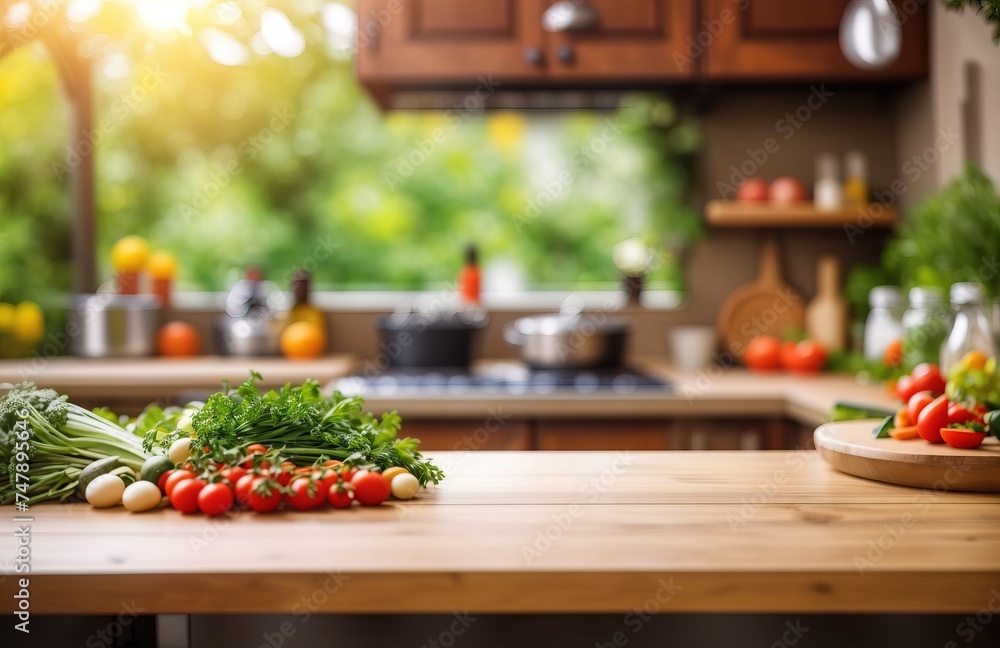 Outdoor kitchen with vegetable background Outdoor kitchen with vegetable background