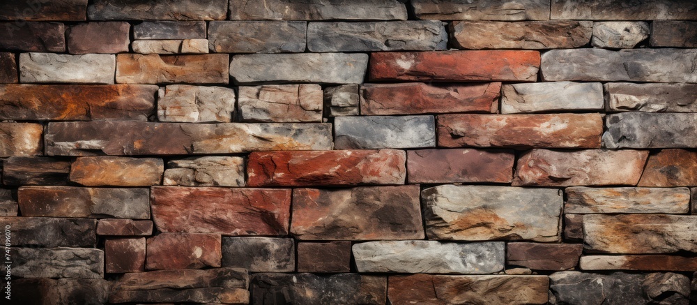 Background of brick wall texture. Abstract background of brick wall texture. - obrazy, fototapety, plakaty 