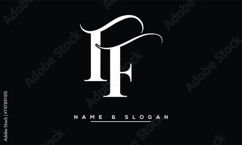 FT, TF, F, T Abstract Letters Logo Monogram