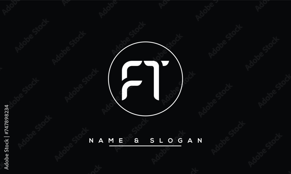 FT, TF, F, T Abstract Letters Logo Monogram FT, TF, F, T Abstract Letters Logo Monogram
