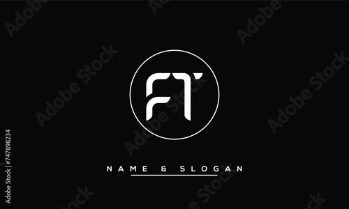 FT,  TF,  F,  T  Abstract  Letters Logo Monogram