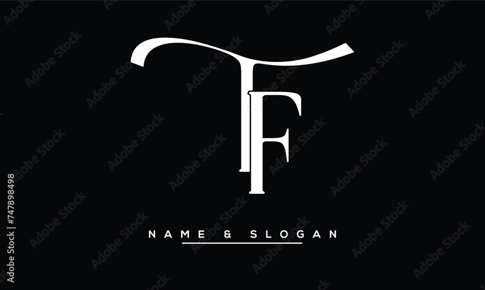 FT, TF, F, T Abstract Letters Logo Monogram FT, TF, F, T Abstract Letters Logo Monogram