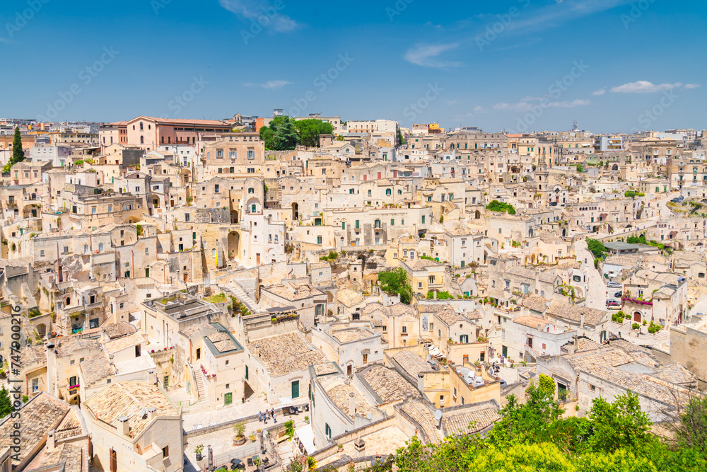 Matera, Italy, view of the old town 