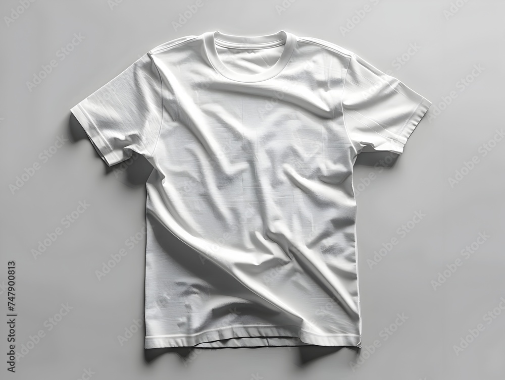High Quality White T-Shirt Mockup with Ominous Vibe