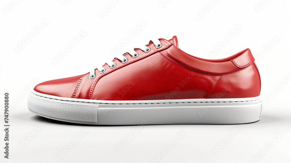 red shoes mock up isolated on white background red shoes mock up isolated on white background
