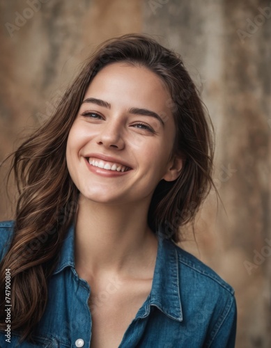 Portrait of young beautiful woman