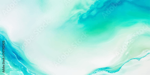 abstract soft blue and green abstract water color ocean wave texture background. Banner Graphic Resource as background for ocean wave and water wave abstract graphics 