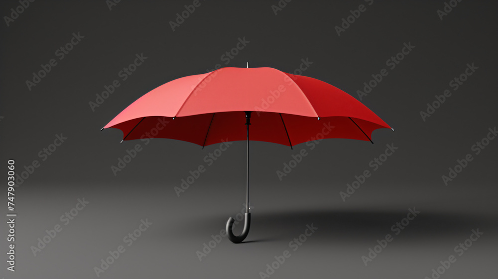 red umbrella isolated on dark background red umbrella isolated on dark background