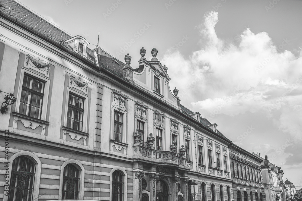 Historical building of post office in Eger,Hungary.