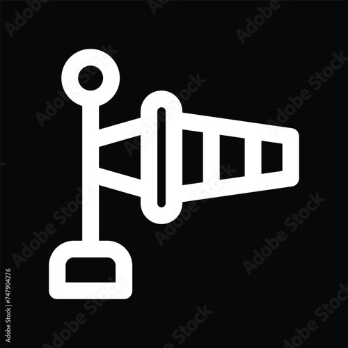 windsock icon outline
