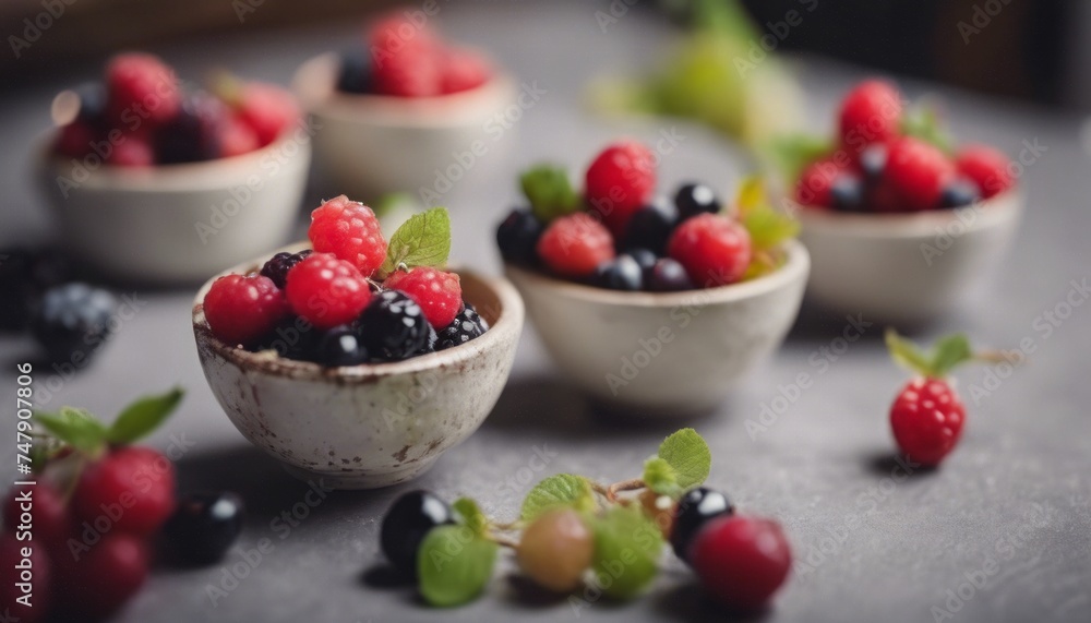 view of aesthetic berrys with some garnish on top image background view of aesthetic berrys with some garnish on top image background