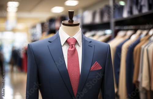 Business suit in taylor store photo