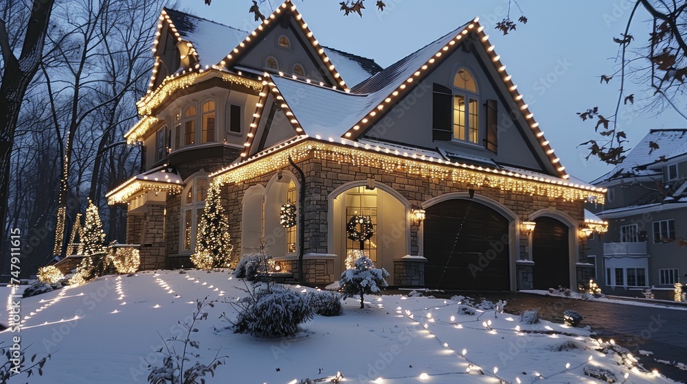 Holiday beauty shines with energy-efficient lighting ideas, powered by evergreen solar innovations.