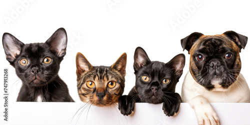 erineflix_a_group_of_cats_sitting_next_to_each_other_on_white © Fahim