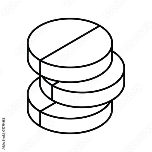 Check this carefully crafted medicine isometric icon, drugs, tablets, pills vector