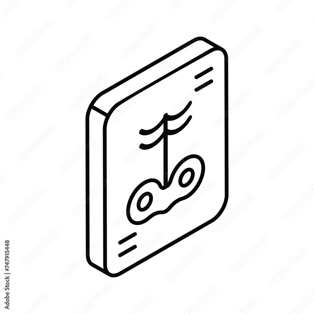 Get this beautifully designed isometric icon of x ray in trendy style Get this beautifully designed isometric icon of x ray in trendy style