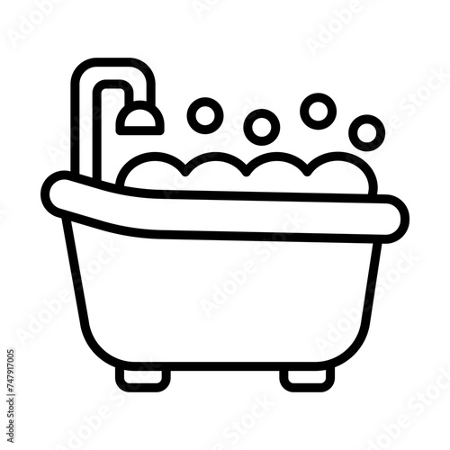 Bath line icon