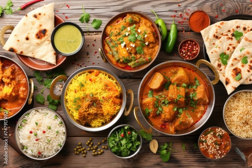 A Variety of Delicious Indian Foods