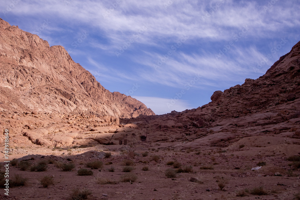 valley in the mountains of sinai