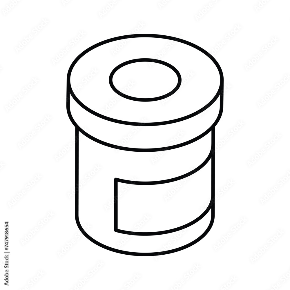Have a look at this amazing medicine Jar isometric vector in trendy style Have a look at this amazing medicine Jar isometric vector in trendy style
