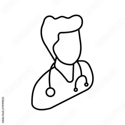 A professional avatar of medical icon vector trendy design medical doctor