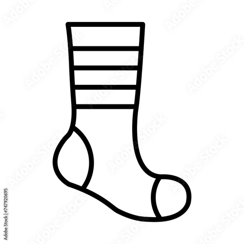 Socks line icon