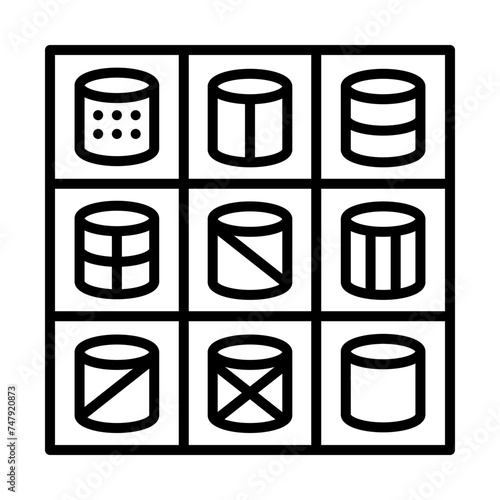 Tie Storage Cases line icon