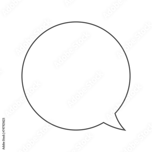 シンプルな漫画の吹き出し