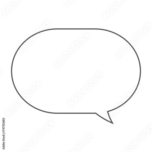 シンプルな漫画の吹き出し