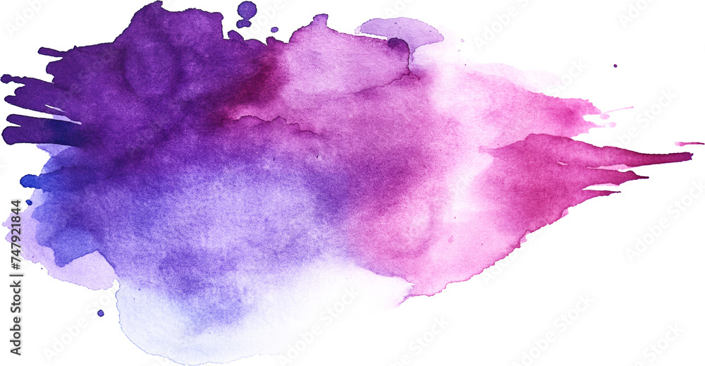 violet watercolor