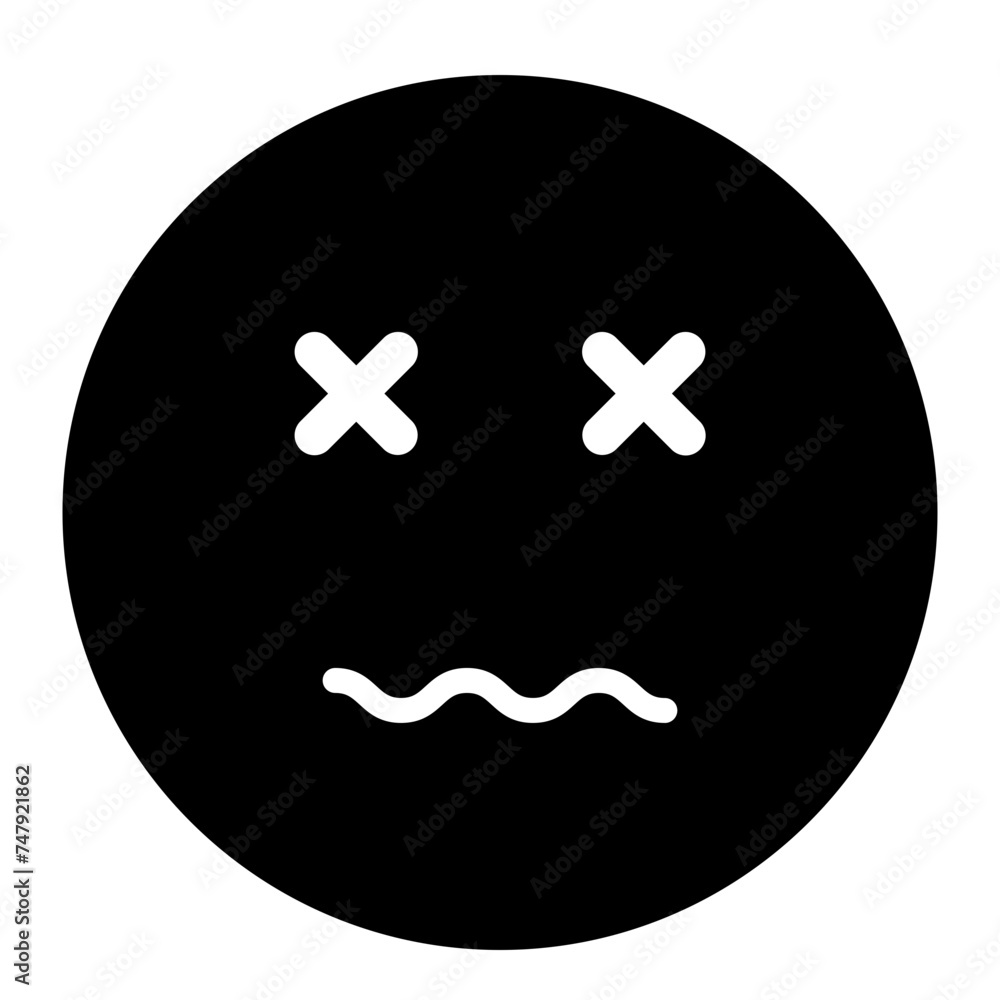 Artistic Fainting glyph icon Artistic Fainting glyph icon