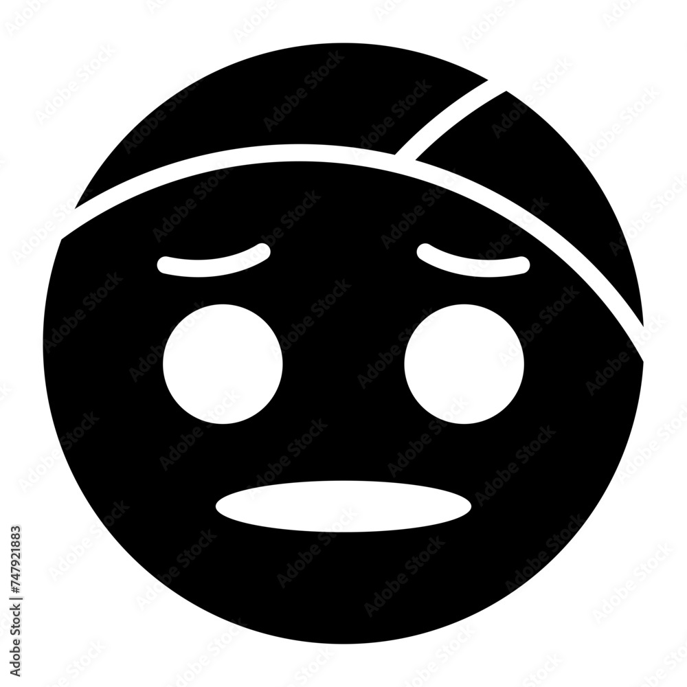 Fototapeta premium Sick Day Sketches glyph icon