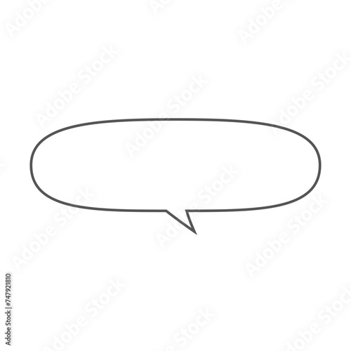 シンプルな漫画の吹き出し
