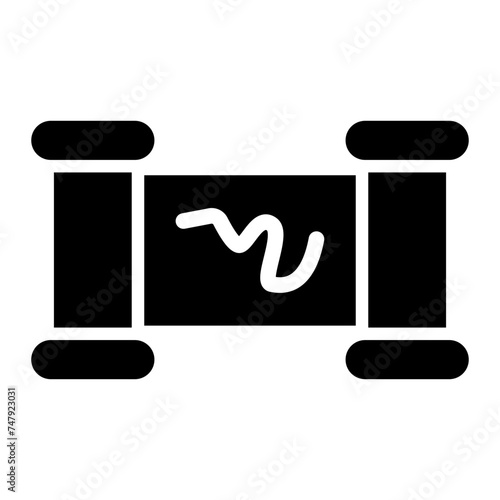 Scroll glyph icon