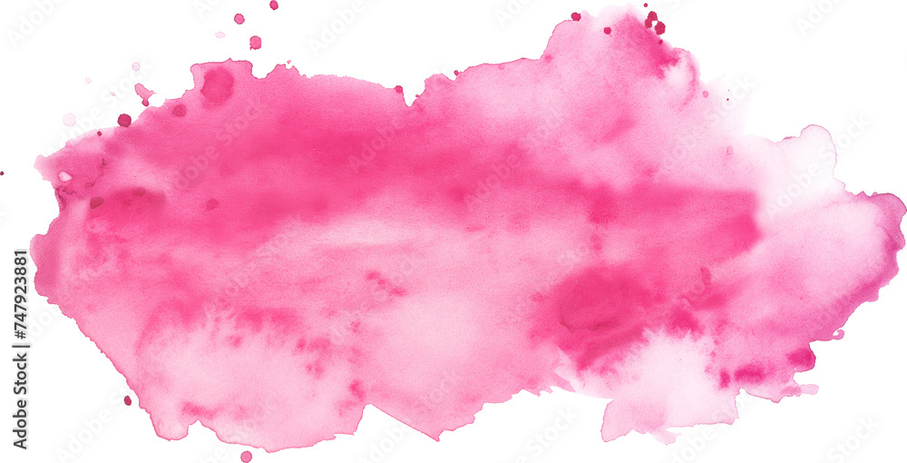 Pink watercolor texture element